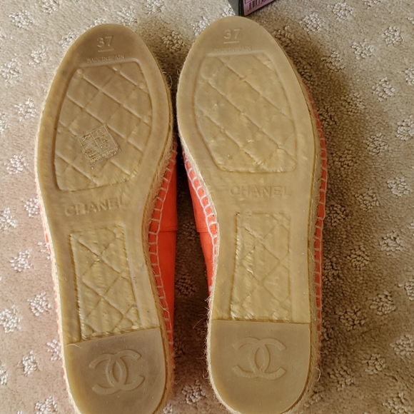 chaussure chanel orange